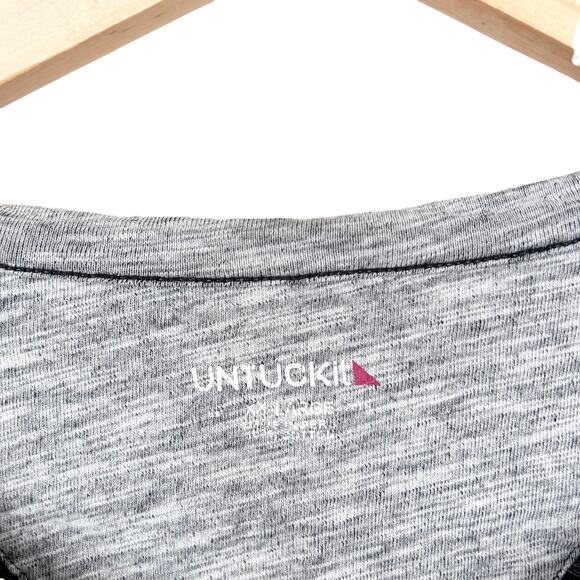 Untuckit Gray Henley Long Sleeve Shirt Sz XXL - Picture 2 of 6